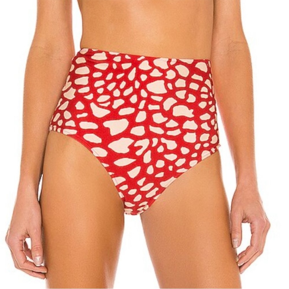 NWT PatBO Spotted Bikini Bottoms Red &
Cream Size Small NWT